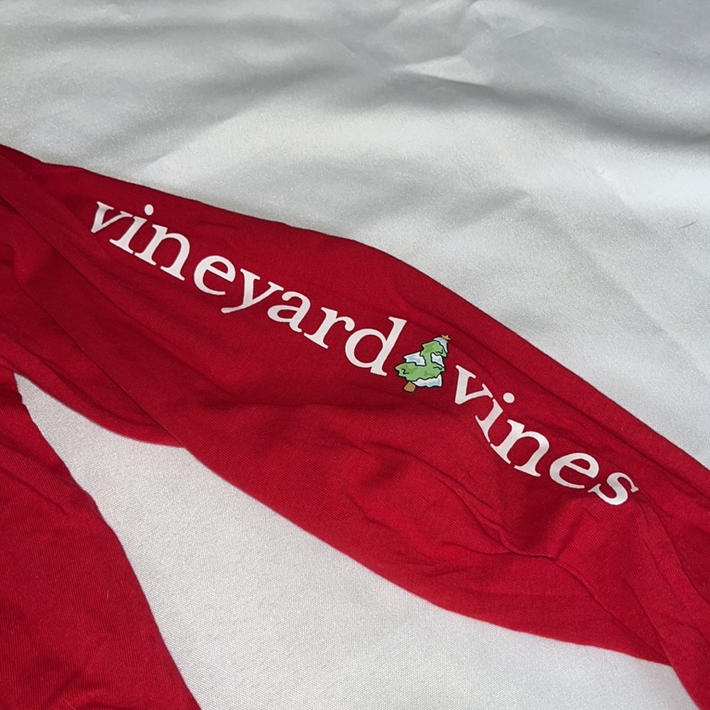 Vineyard Vines Red Long Sleeve Pocket Tee - Picture 4 of 5